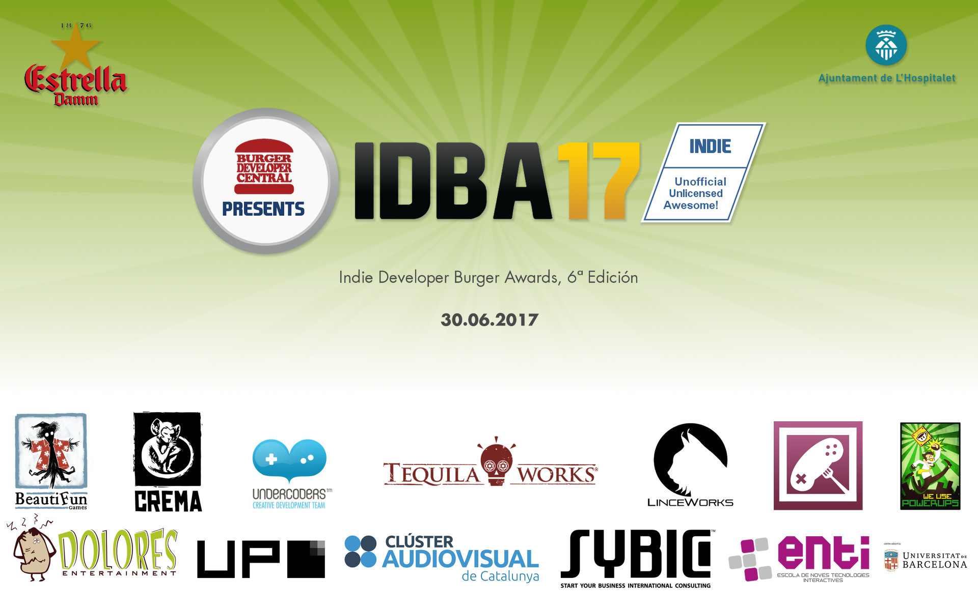 Indie Developer Burger Awards 2017